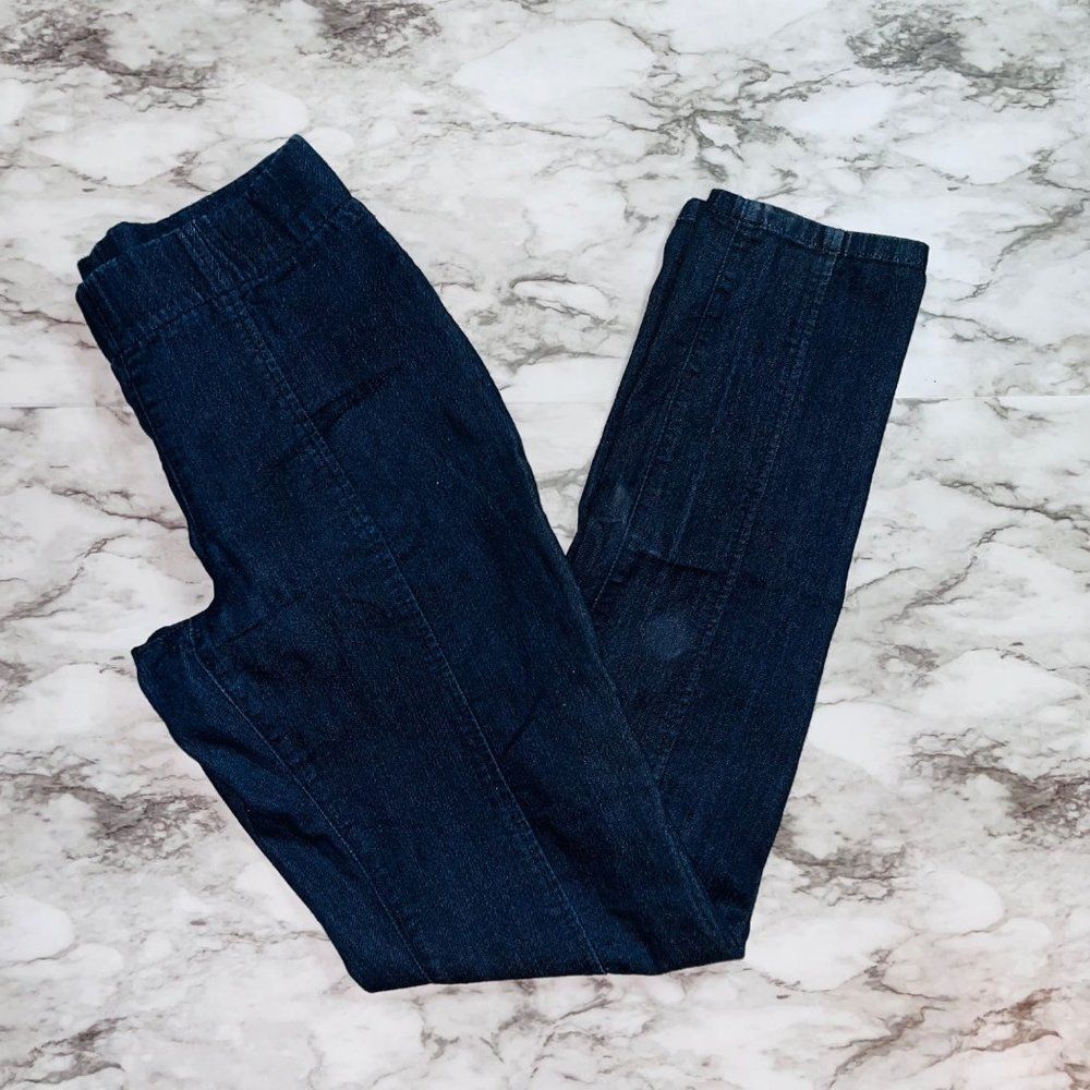 NYDJ Legging Jegging Jeans Women Size 0 Dark Wash Blue Lift Tuck Stretch Denim